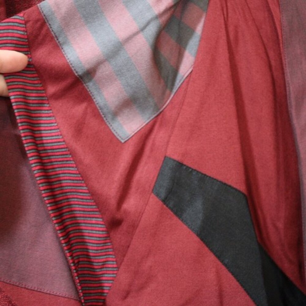 Alice Berry Vintage Red Oversize Doleman 80s Pant Suit Blazer Set Medium - Picture 6 of 16